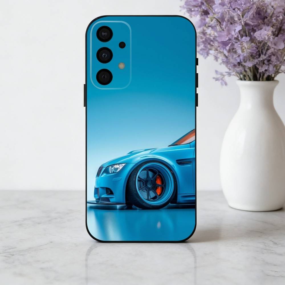 B-Blue C-Car COOL B-B-Bm-wes Wheels Phone Case For Samsung Galaxy A73,A72,A71,A70,A53,A52,A51,Soft Silicone Black Cover