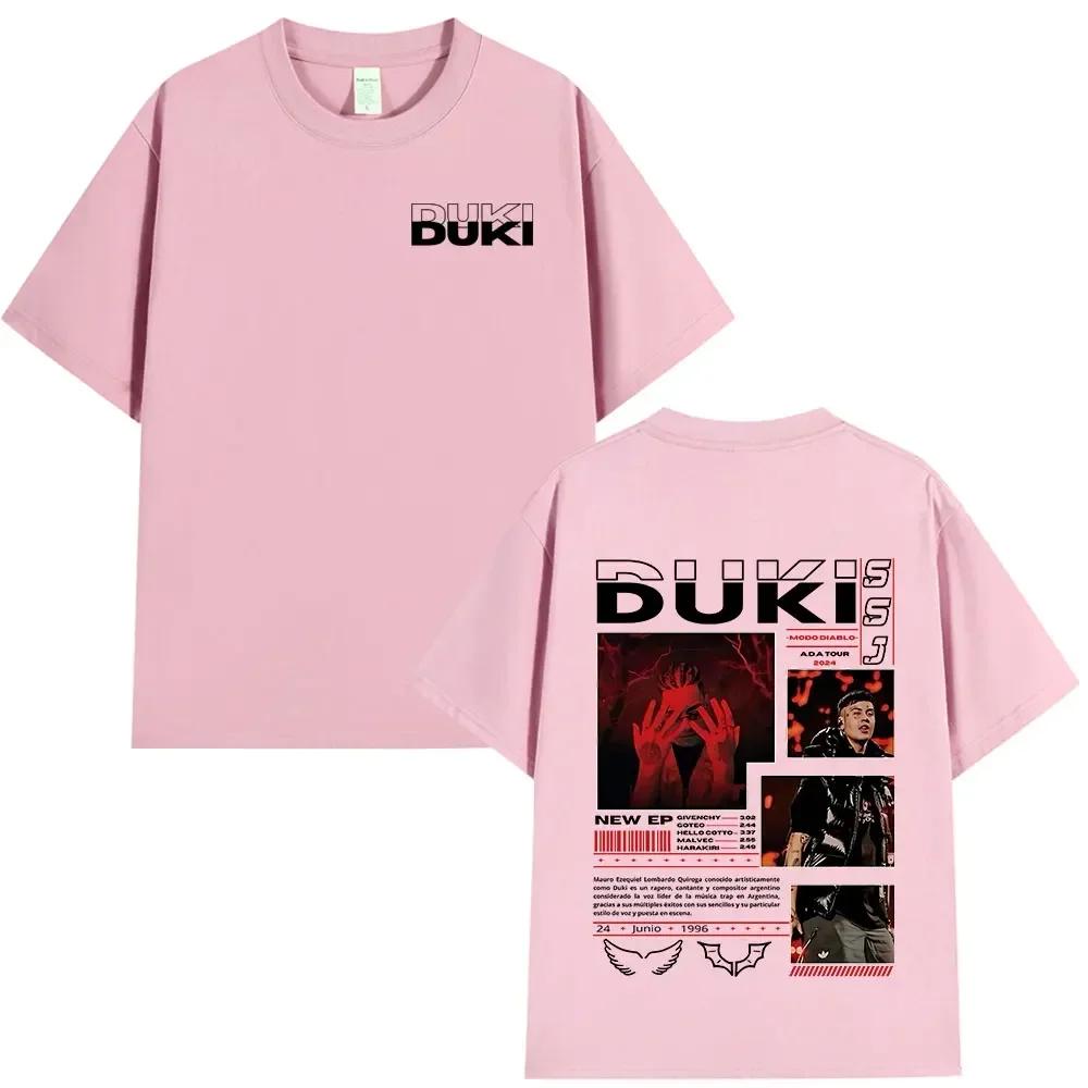 Rapper Duki ADA Tour Merch T-shirt Men's Women Clothing Cozy T-shirts Hip Hop Short Sleeve T Shirts Streetwear