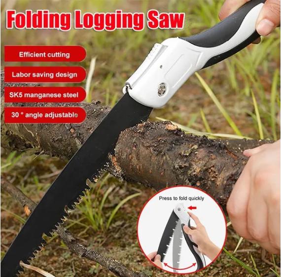 1PCS Classical Fashion Useful  Foldable Wood Logging Saw Portable Folding Household Hand Saw Dry Wood Pruning Saw Cutting Tool