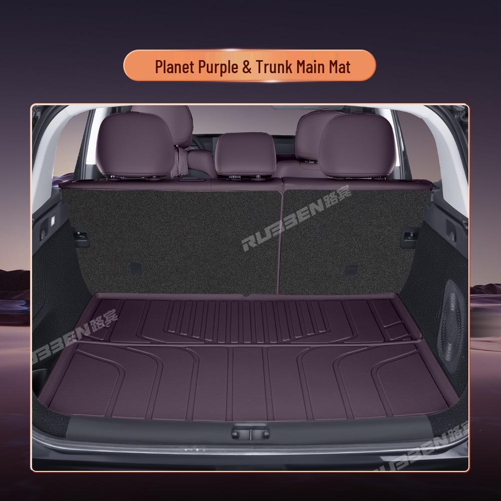 

XPeng P7 Trunk Mat TPE Waterproof, Fits 26 Models, Semi-enclosed and Custom Interior Tail Box Mat. XPeng P7