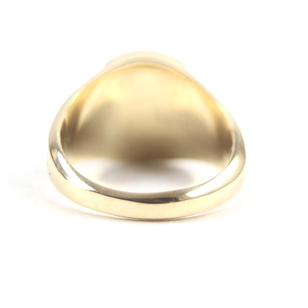 Excellent JOSTENS Ring 2003 SASHA DRAGUNS Japan 12P Diamond College Gold pink 18K mens Used