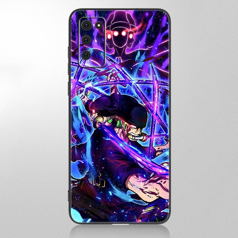 Anime Roronoa Zoro Case For Samsung Galaxy A12 A02S A22 A32 A52 A72 A71 A51 A41 A31 A21 A11 A50 A70 A10S A20S Black Soft Cover