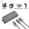 24V Powered USB to USB-C Hosiden-M Din 3 Pin Power Cable for POS Printer Scanner Mice Keyboard Industrial PoweredUSB Hub Card