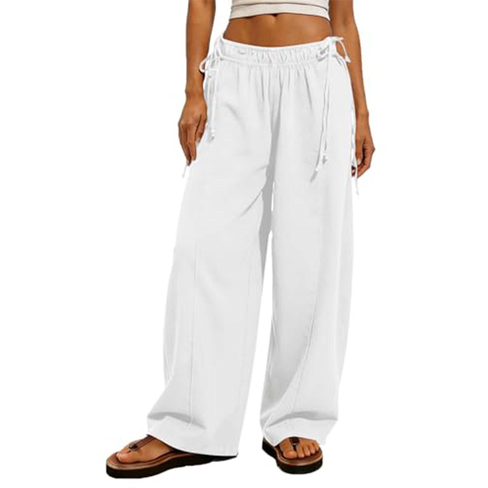 Women s Loose And Casual High-waisted Straight-leg Pants XL