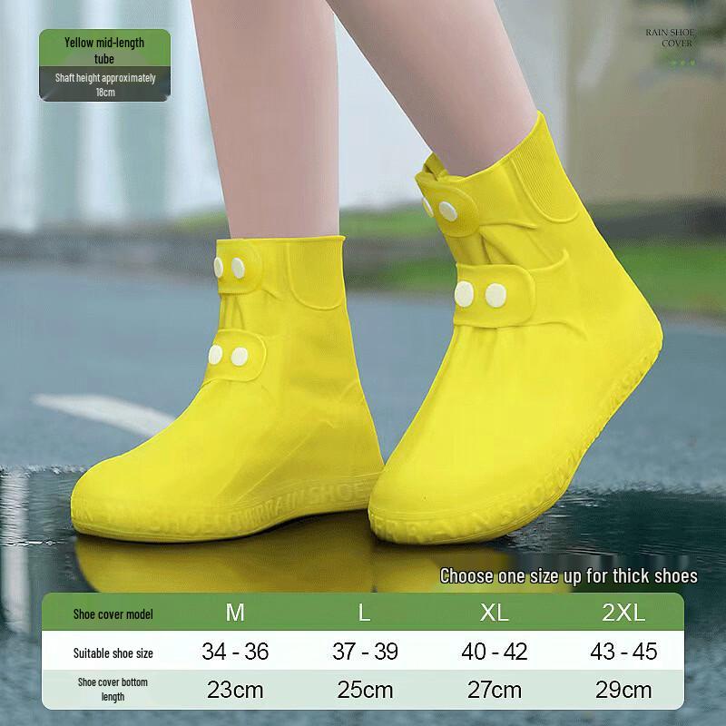 Tiangtangbao Waterproof Silicone Rain Shoe Covers