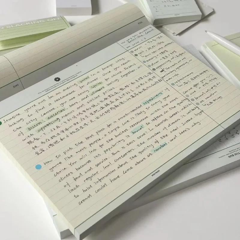 30 Sheets B5 Korean Memo Pad Multi functional Notebook Tearable Notes Drafts Plan Learning Paper School Stationery Supplies