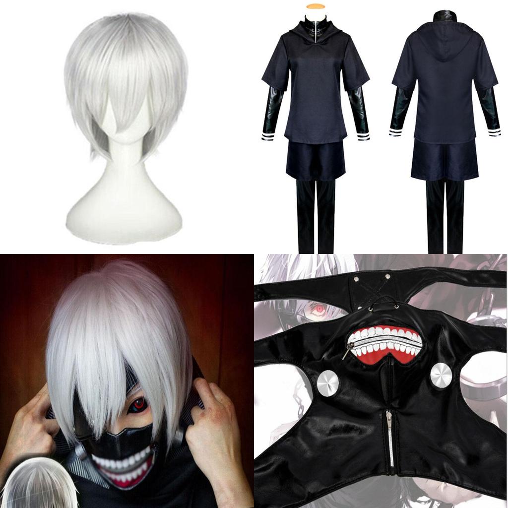 Bluza z kapturem Tokyo Ghoul Kaneki Ken Kostium Cosplay Z Wykwintnym Wykonaniem I Oddychającą Tkaniną Dla Najwyższego Komfortu
