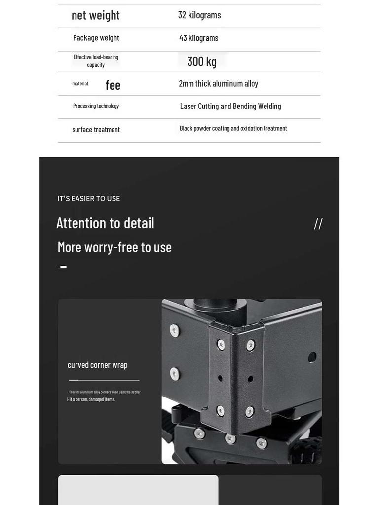 Bilateral Film & TV Director's Trolley - Professional 300kg Load Capacity