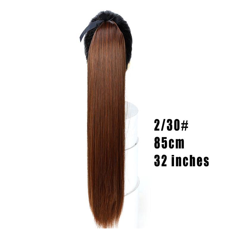 Super dlouhá 80cm culík dlouhé rovné vlasy tepelně odolná syntetická paruka LUPU