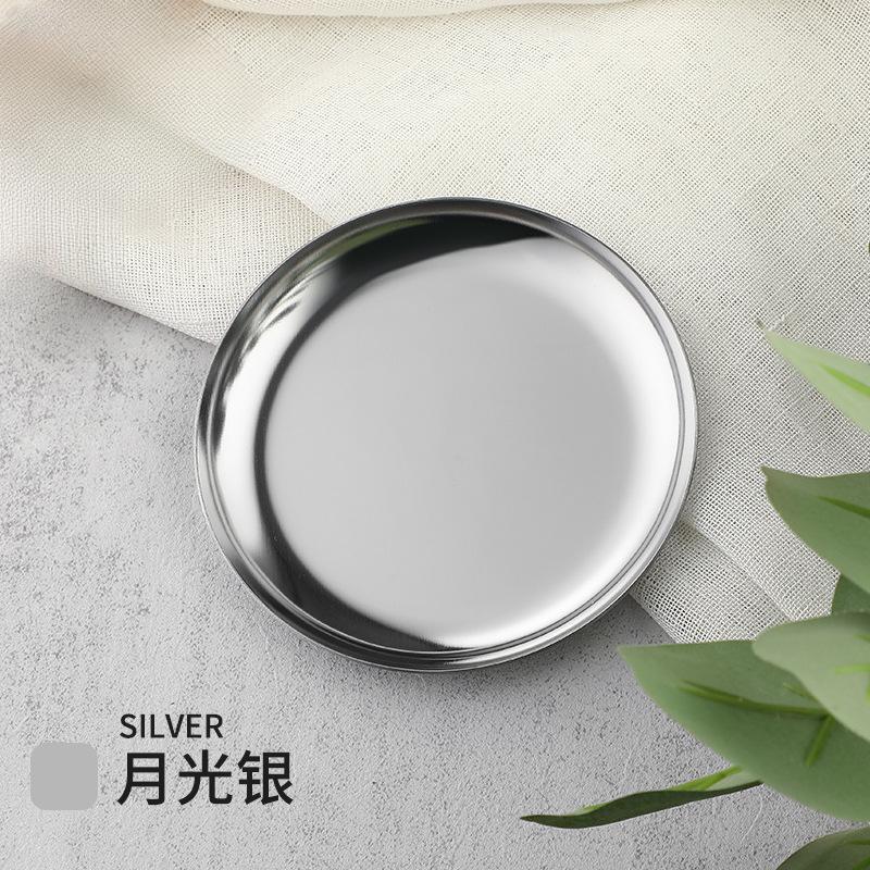 

1Pc Light Luxury Nordic Style Metal Tray for Jewelry Dressing Table Bedside Table Dresser Table Jewel Holder Ornament Decoration серебряный