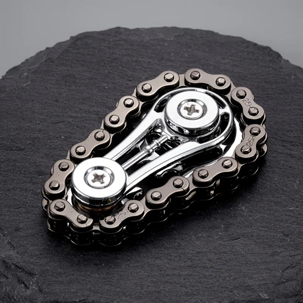Non-Toxic New Type Of Toothed Disc Flywheel Fingertip Gyroscope Silent Rotating Device For Resisting Pressure And Reducing Stress - Metal