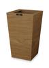 TATSU-CRAFT Bosk Basque Square Dustbin, Medium, 7L, Brown, Stylish, Compact, with Lid, Space-Saving Design for Kitchen, Living Room, Home, Office,