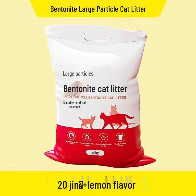 Jin Clumping Cat Litter with Activated Carbon, Large Bag, Odor-Proof Deodorizing Cat Litter.