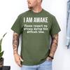 I Am Awake Please Respect My Privacy Funny Sarcastic Ironic Unisex T-Shirt