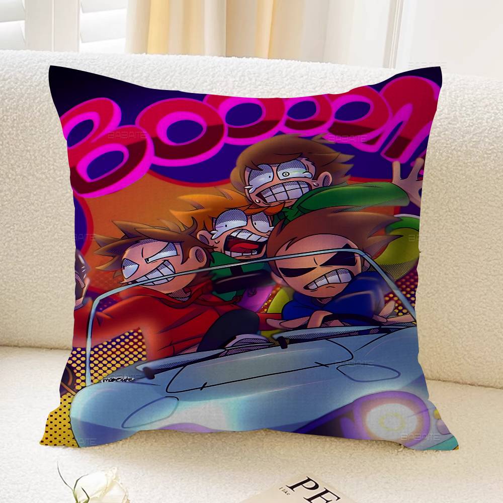 Animated Eddsworld Anime Lucky Dragon Pillow Cover Sofa Cushion Cover Home Room Decoration Children Gift