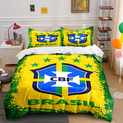 Brazilian Flag-themed Design. Bedding Sets Duvet Cover Sets Duvet Covers Pillowcases(1 * Duvet Cover 2 * Pillowcases Without Duvet Insert)