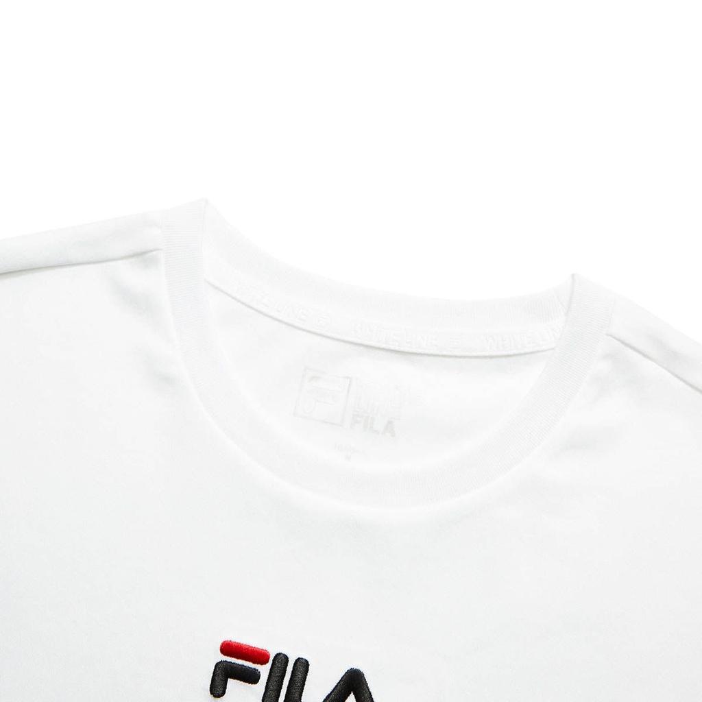 FILA Drop Shoulder Sleeve T Shirt Women's Standard White F11W133195F-WT
