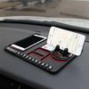 Car cell phone holder multifunctional car anti-slip mat interior supplies pad temporary parking number plate