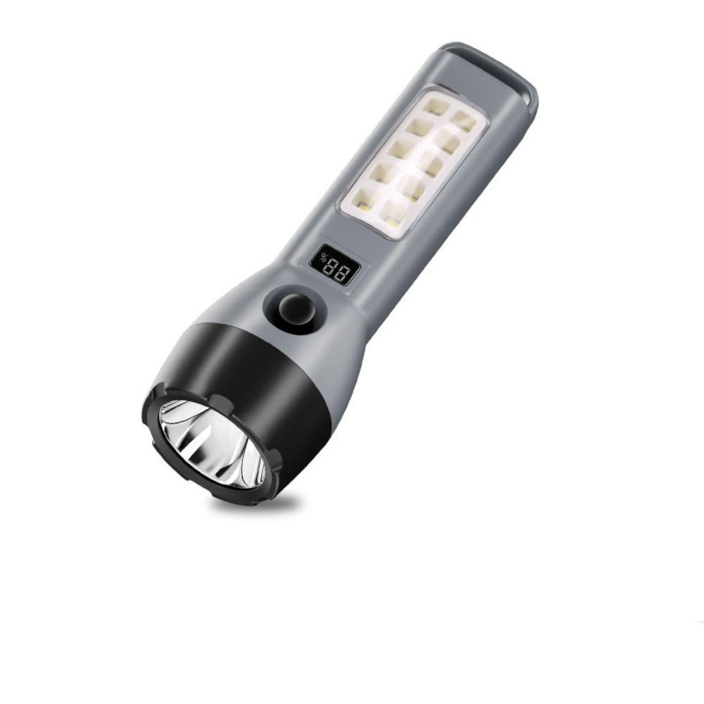 Waterproof LED Flashlight Rechargeable Solar Powered Charging Torch Energy Saving Portable Outdoor Camping Flashlight