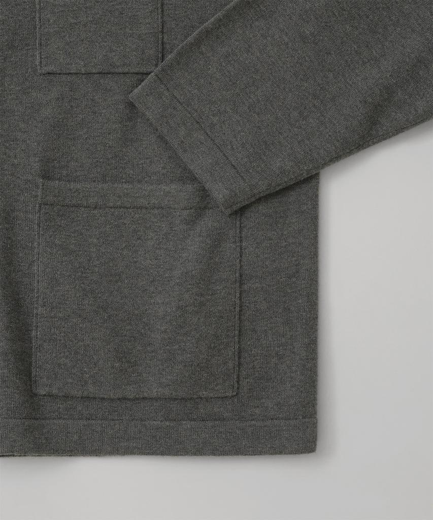 Another Office Knitted Coverall Jacket (Heather Charcoal)