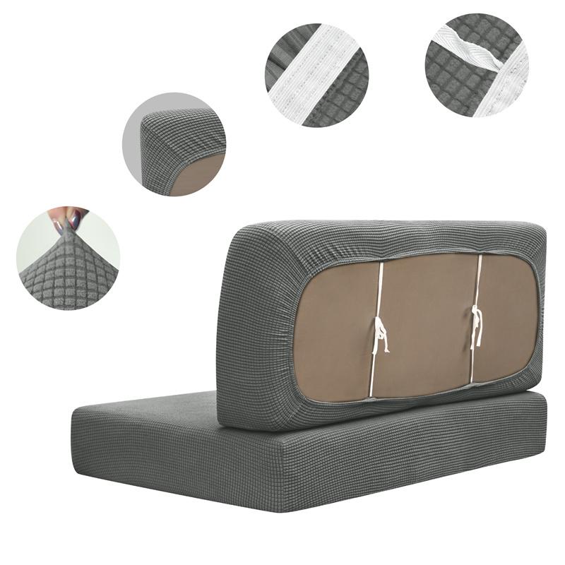 

2Pcs/Set Stretch Rv Dinette Cushions Covers Jacquard Couch Cover Booth Seat Slipcovers Rv Camper Car Bench Backrest Cover Decor 1 Set
