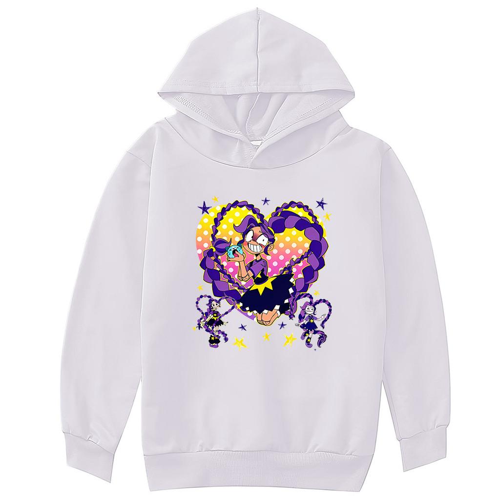 4142 Kids Girls Lily Lovebraids Printed Outerwear Fashion Long Sleeves Hoodie 100cm