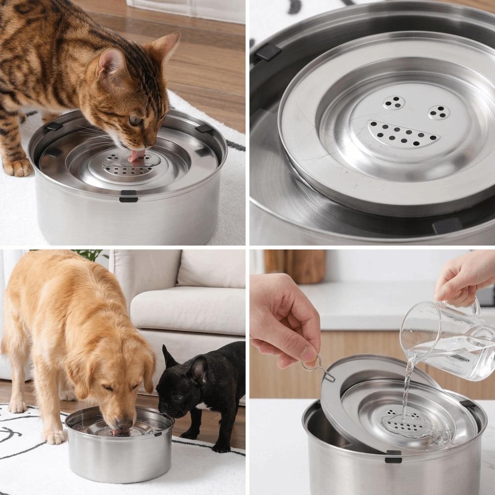 Anti Splash Floating Dog Bowl Large Capacity Large Capacity Dog Water Bowl Daily Pet Feeding