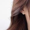 Eco-friendly Minimalist Cat Stud & Dangle Earrings - Retro & Popular Korean Jewelry
