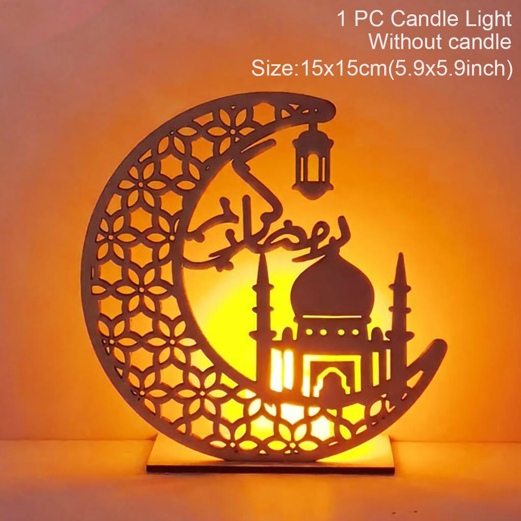 Ramadan Kareem Golden Acrylic Ornament 2025 Eid Mubarak Ramadan Decoration for Home Islamic Muslim Party Decor Eid Al Adha Gift
