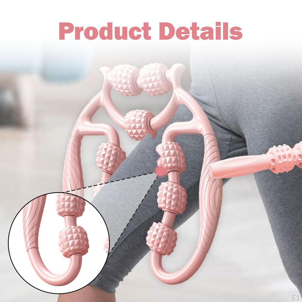 2 Pieces Massage Roller Versatile Portable,Fitness,Handheld,Circular Leg Clamp Tool for