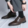 Men Wedding Leather Business Men's Lace-up Dress Pointed Casual Youth British Style Inner Heightening Spring New Arrivals Shoes