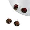 Retro Leopard Print Stud Earrings - Trendy, Fashionable, Niche Design for Women