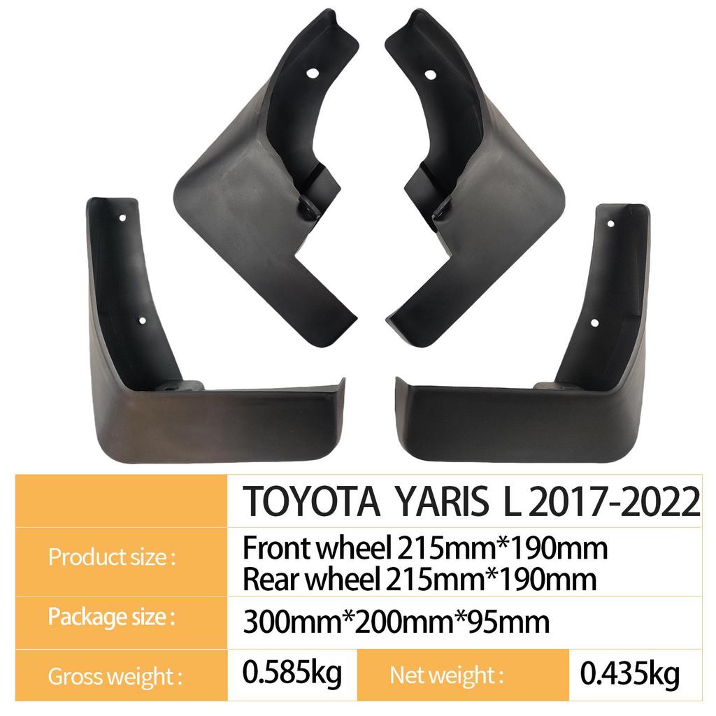 2017-2022 Toyota Yaris L Schmutzfänger für den grenzüberschreitenden Handel