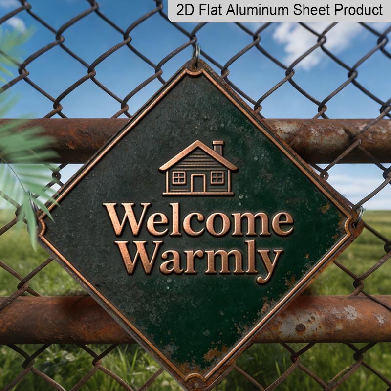

2D Flat, 1pc Vintage Family-Themed Metal Wall Sign - Retro Aluminum Plaque Suitable for Living Room, Decor - Housewarming Gift for Mother, Wife 20*20cm