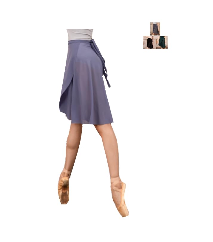 ProDance Long Skirt Ribbon Ballet Leotard PSL010B Women's (Green)