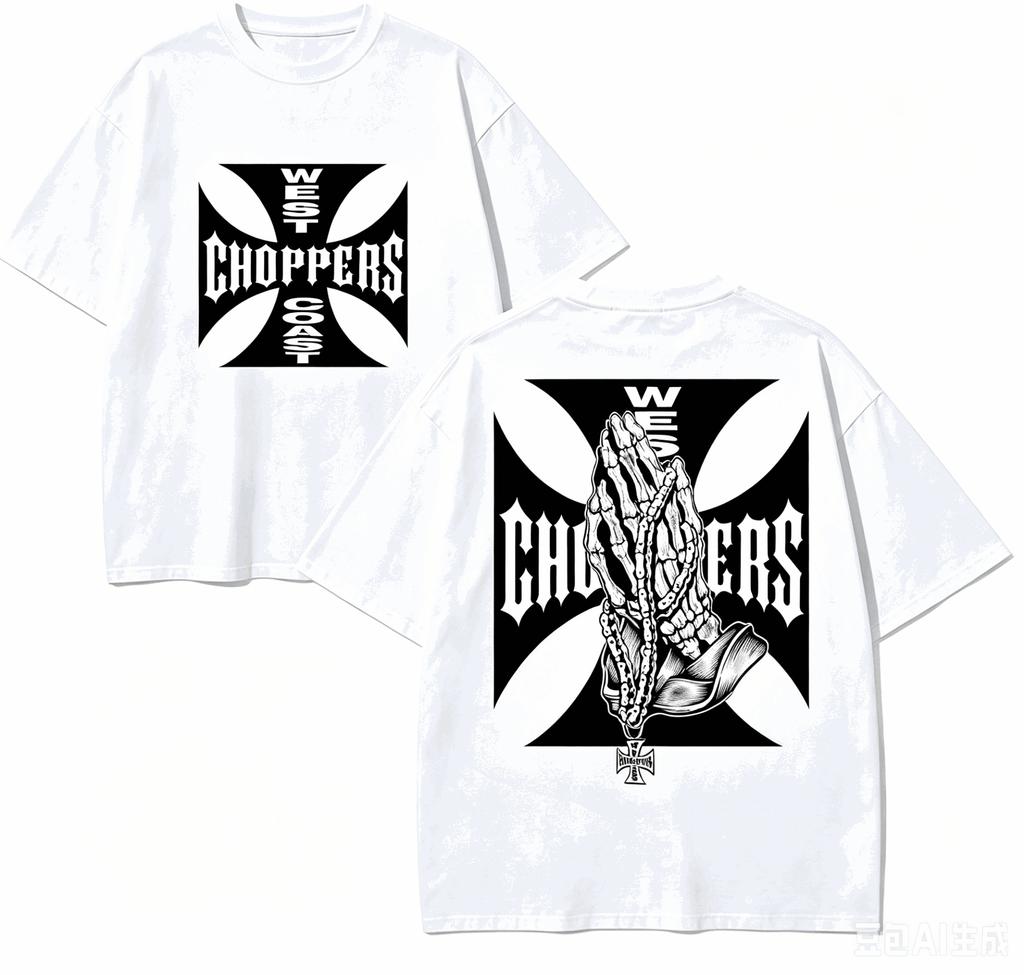 West Coast Choppers Geschenk T-Shirt Herren Damen Harajuku Oversized Unisex Kurzarm Streetwear hohe Qualität Paare heißes Produkt Bequem