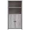 Highboard Gray Sonoma 62 X 36 X 121.5 Cm Engineered Wood