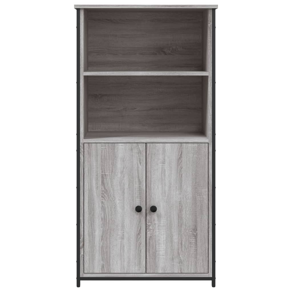 Highboard Gray Sonoma 62 X 36 X 121.5 Cm Engineered Wood