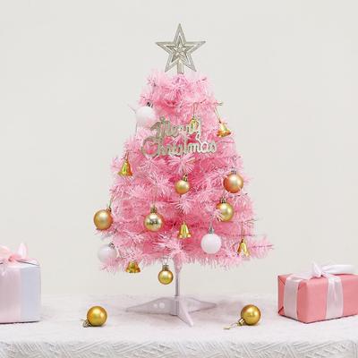 2025 Pink Mini Christmas Tree - 45/60cm Desktop Holiday Decoration & Ornaments