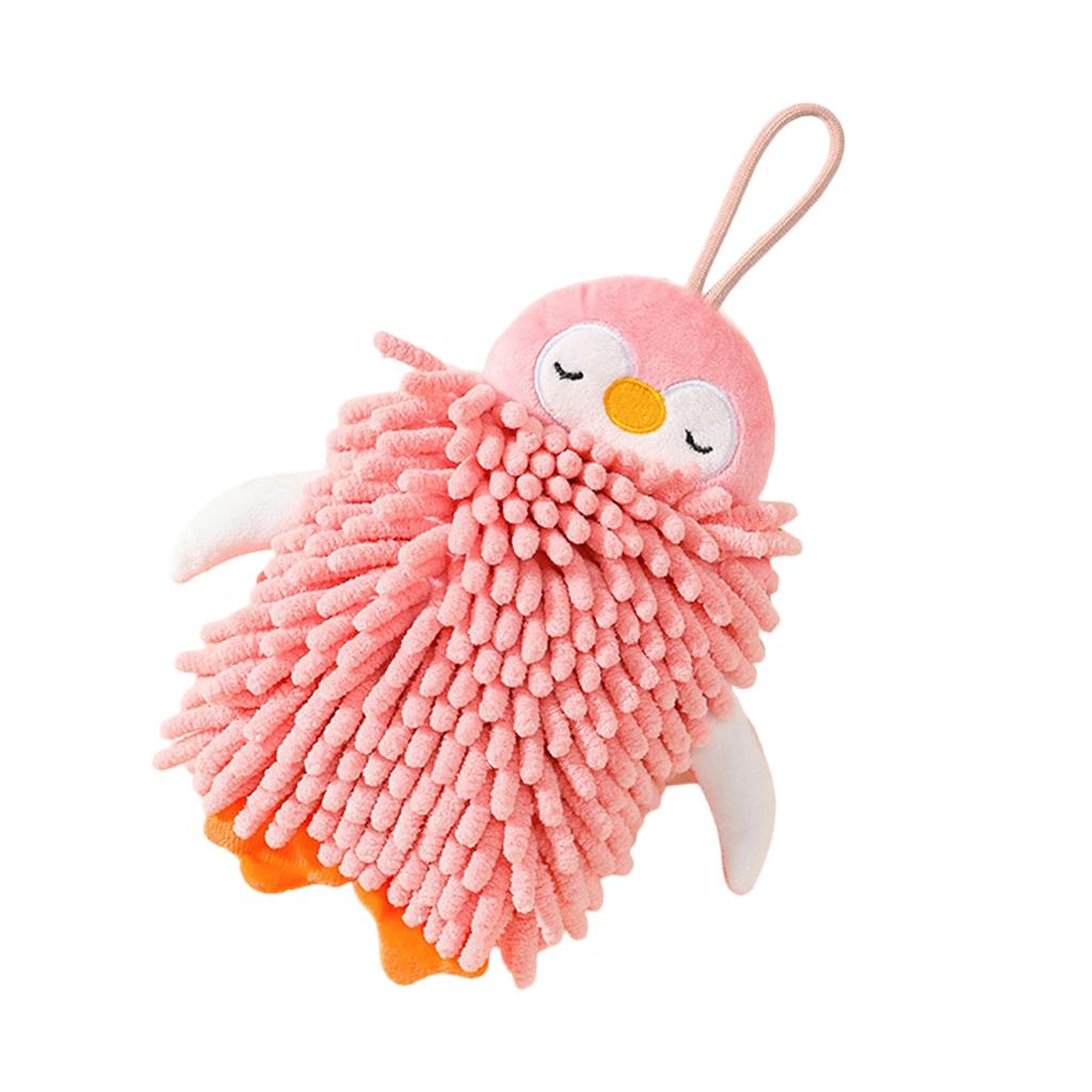 Lovely Penguin Chenille Hand Towel Quick Drying And Easy To Hang For Home Decoration Hand Towels 1PC