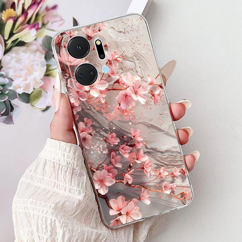 Casing For Huawei Honor X7a X7B Phone Case HonorX7 X 7 4G Luxury Flower Butterfly Dragon Animals Printed Clear Soft Back Cover