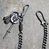 Retro Metal Skull U-Hook Pant Chain with Sword Accent