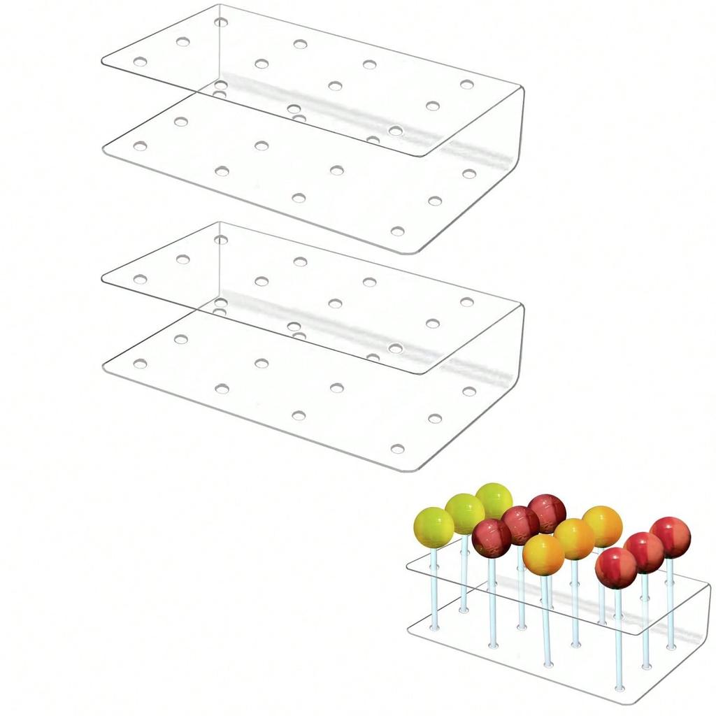 1pc Acrylic Lollipop Rack, 15 Hole Transparent Candy Rack, Display Display Rack, Wedding Party Dessert Bingtanghulu Display Rack