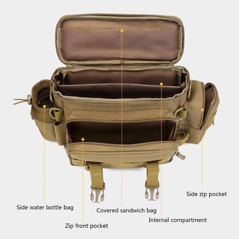 Waterproof Fishing Bag Nylon Fishing Tackle Storage Bag Multifunctional Fishing