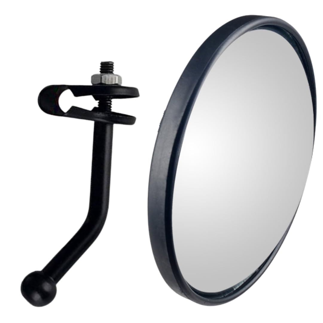 

RekiLife Truck Auxiliary Side Aftermarket Round Mirror, Under-Mirror, Auxiliary, Left/Right, (S) чорний