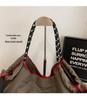 Women's Large Capacity Embroidered Drawstring Tote Bag with Custom Text or Logo