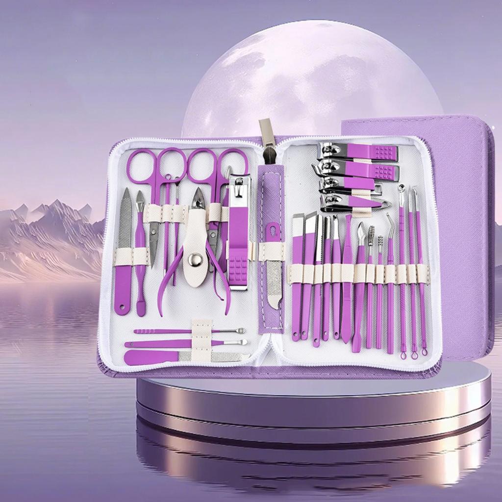 30Pcs/Set Custom Package Stainless Steel Complete Set of Manicure Nail Clippers Set