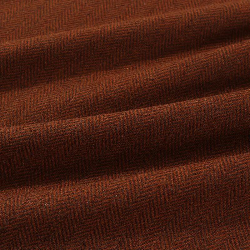 100x150cm Wool Blended Fabric Herringbone Pattern Coarse Spinning Fabric DIY Outerwear Customized Suit Material Clothing Supplie