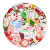 50 New Christmas Graffiti Stickers Doors and Windows Wall Computer Box Helmet Decoration Stickers