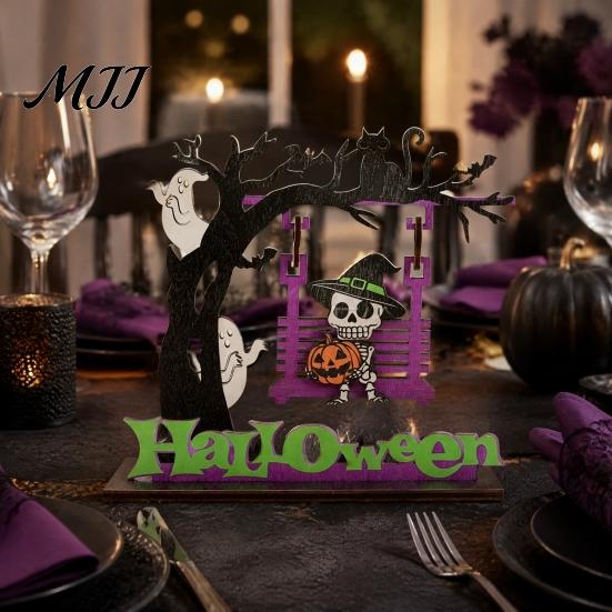 Cute Halloween Gifts for Kids Funny Desktop Swing Decor, Spooky Home Decor Living Room Office Desk Props Tabletop, Gothic Fall Themed Ornament, Unique